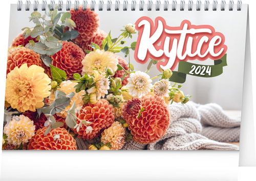 Calendar / Agendă Kytice CZ/SK 2024 - stolní kalendář 