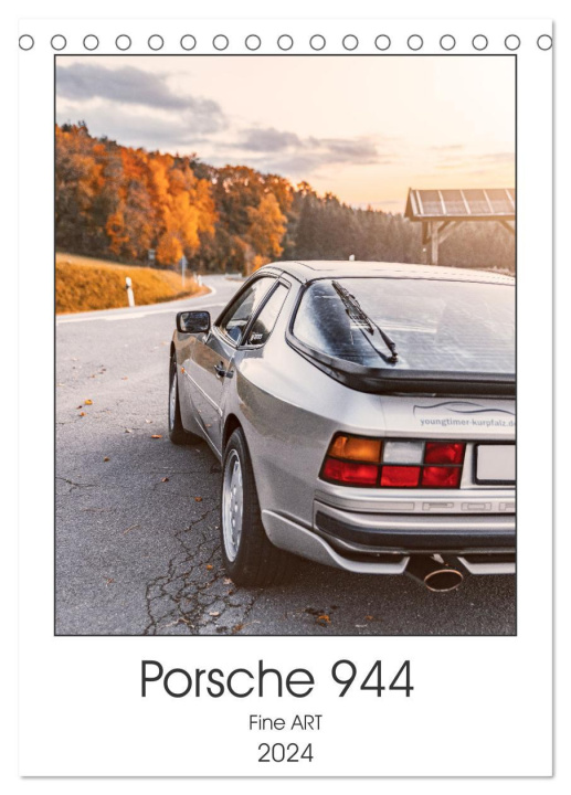 Calendar / Agendă Porsche 944 - Fine Art (Tischkalender 2024 DIN A5 hoch), CALVENDO Monatskalender Björn Reiss