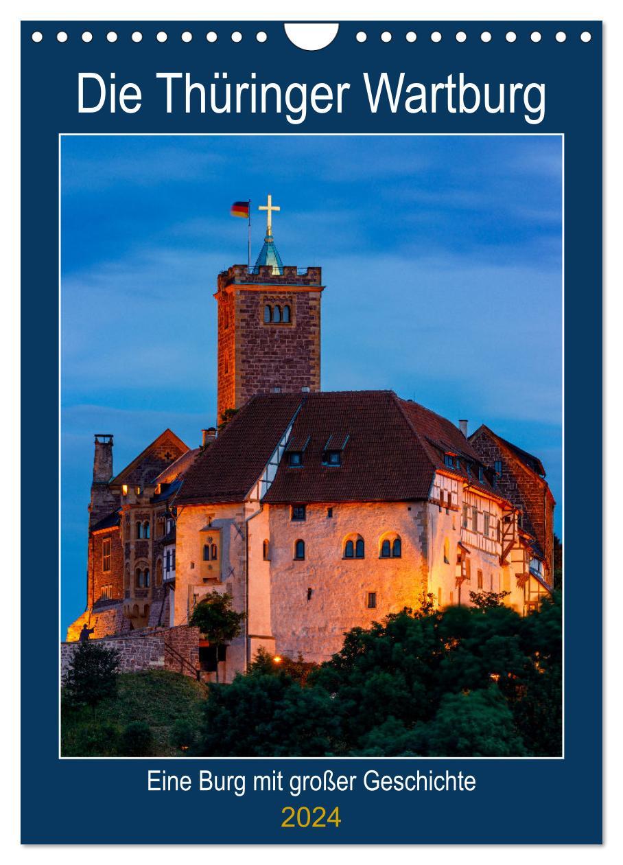 Calendar / Agendă Die Thüringer Wartburg (Wandkalender 2024 DIN A4 hoch), CALVENDO Monatskalender Roland Brack