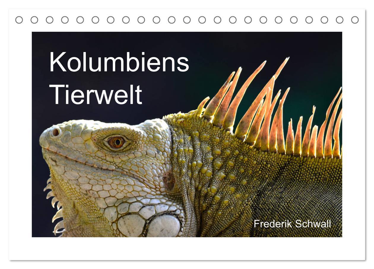 Kalendář/Diář Kolumbiens Tierwelt (Tischkalender 2024 DIN A5 quer), CALVENDO Monatskalender Schwall