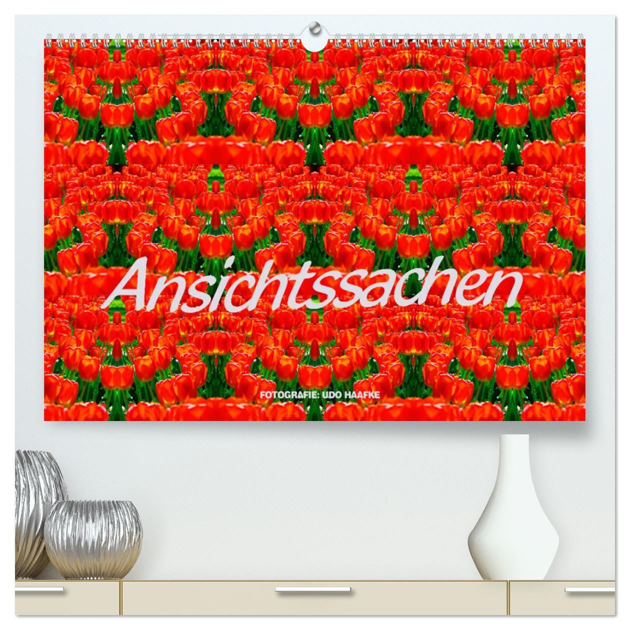 Календар/тефтер Ansichtssachen (hochwertiger Premium Wandkalender 2024 DIN A2 quer), Kunstdruck in Hochglanz Udo Haafke