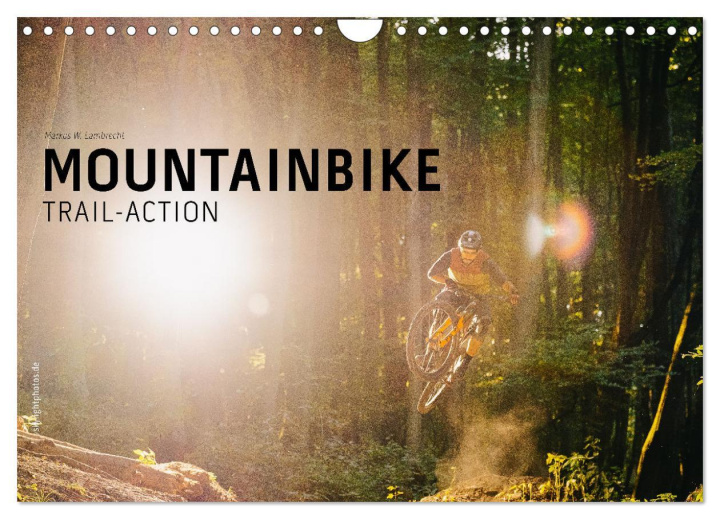 Calendar / Agendă Mountainbike Trail-Action (Wandkalender 2024 DIN A4 quer), CALVENDO Monatskalender Markus W. Lambrecht