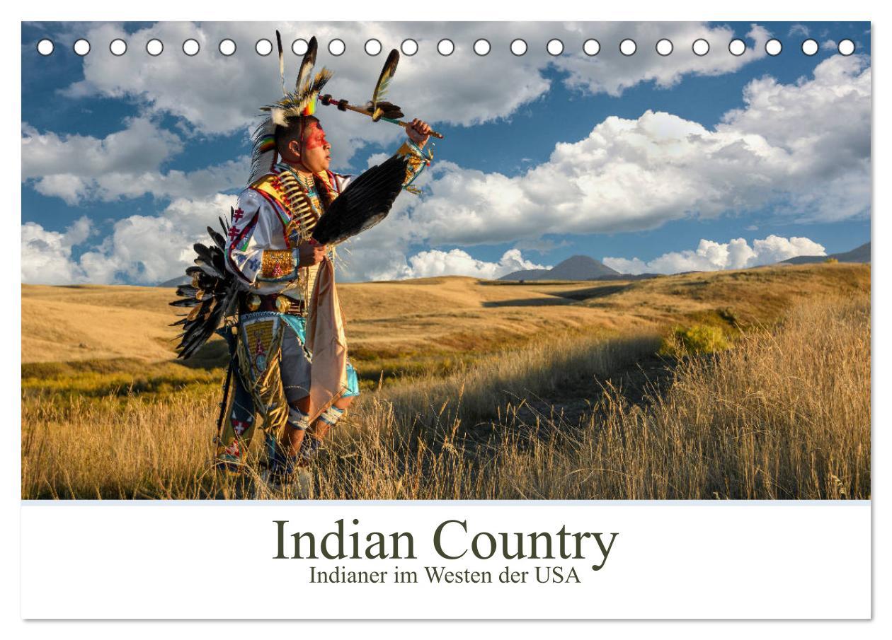 Naptár/Határidőnapló Indian Country - Indianer im Westen der USA (Tischkalender 2024 DIN A5 quer), CALVENDO Monatskalender Christian Heeb