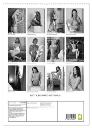 Kalendarz/Pamiętnik EROTIK FOTOART SEXY GIRLS (hochwertiger Premium Wandkalender 2024 DIN A2 hoch), Kunstdruck in Hochglanz Peter Walter