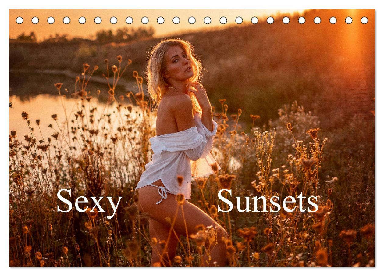 Calendar / Agendă Sexy Sunsets (Tischkalender 2024 DIN A5 quer), CALVENDO Monatskalender Reinhard Fürstberger