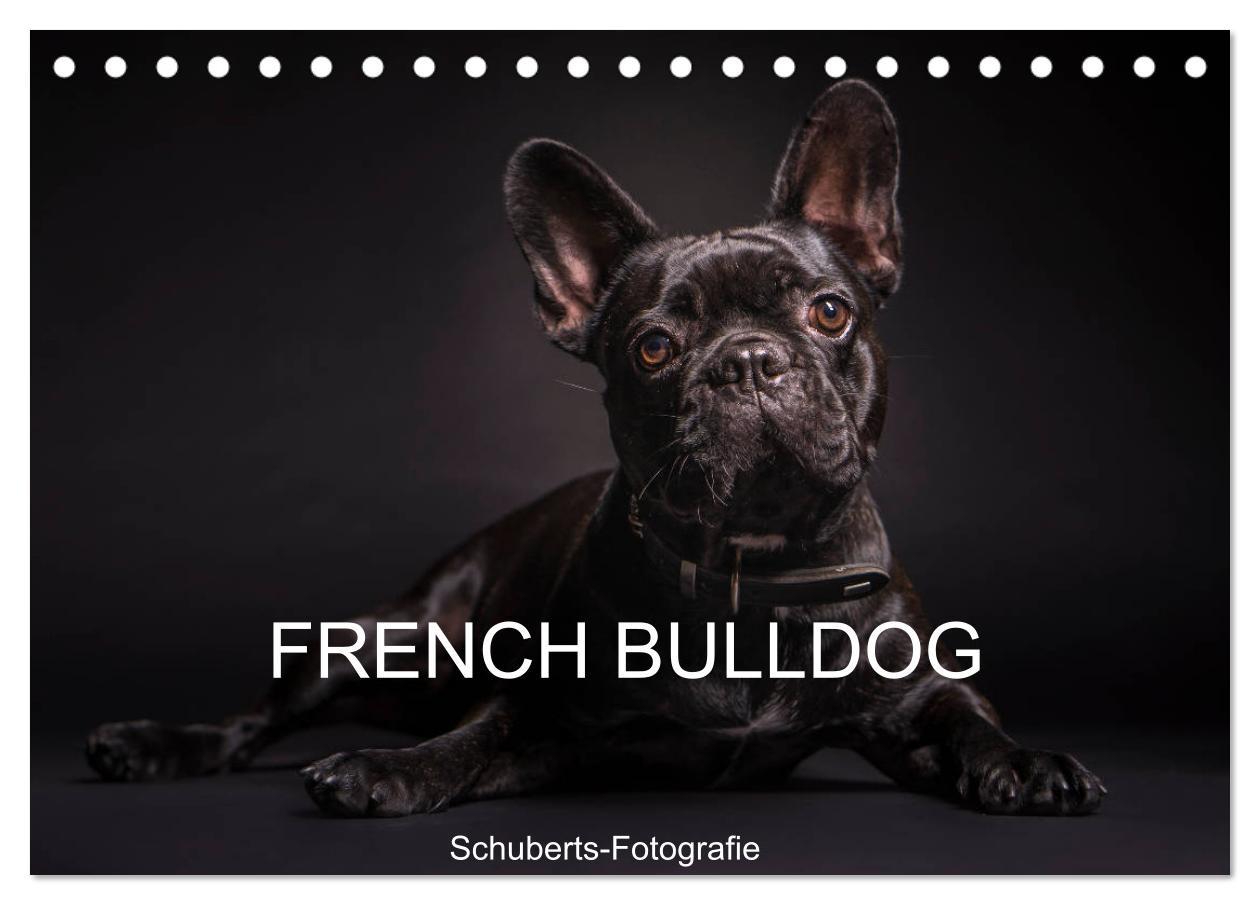 Naptár/Határidőnapló French Bulldog (Tischkalender 2024 DIN A5 quer), CALVENDO Monatskalender Schuberts-Fotografie