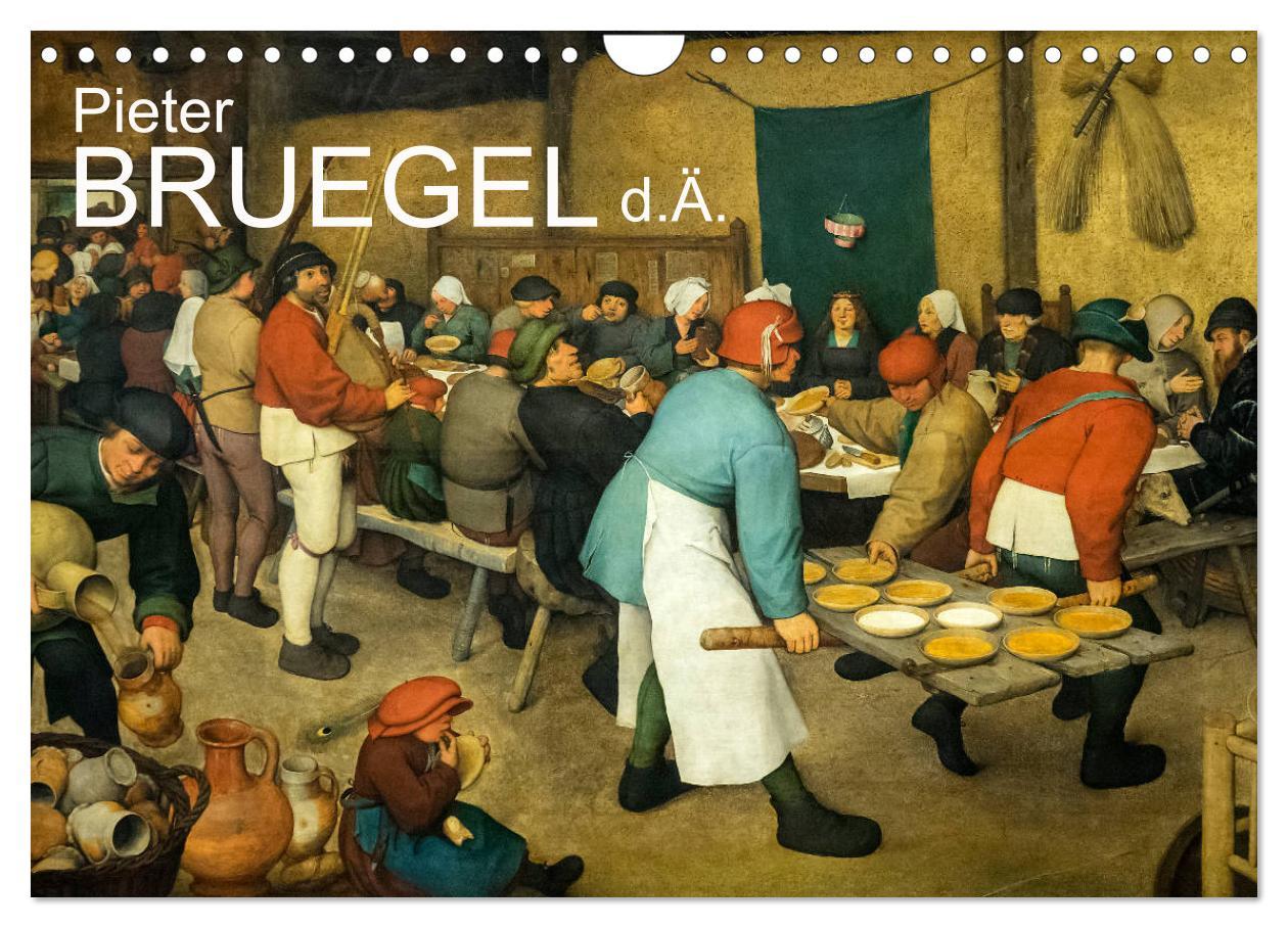 Kalendár/Diár Pieter Bruegel d.Ä. (Wandkalender 2024 DIN A4 quer), CALVENDO Monatskalender Alexander Bartek