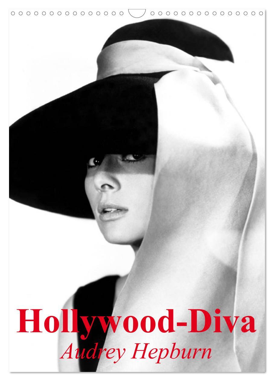 Naptár/Határidőnapló Hollywood-Diva - Audrey Hepburn (Wandkalender 2024 DIN A3 hoch), CALVENDO Monatskalender Elisabeth Stanzer