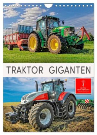Календар/тефтер Traktor Giganten (Wandkalender 2024 DIN A4 hoch), CALVENDO Monatskalender Peter Roder