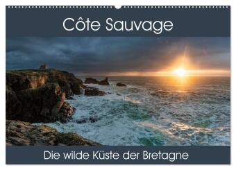 Календар/тефтер Côte Sauvage - Die wilde Küste der Bretagne (Wandkalender 2024 DIN A2 quer), CALVENDO Monatskalender Thomas Gerber