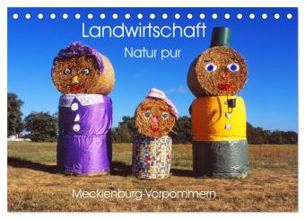 Calendar/Diary Landwirtschaft Natur pur Mecklenburg-Vorpommern (Tischkalender 2024 DIN A5 quer), CALVENDO Monatskalender Reinhard Balzerek