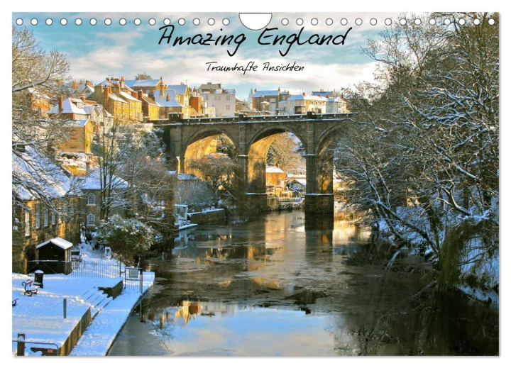 Kalendář/Diář Amazing England - England's schönste Seiten (Wandkalender 2024 DIN A4 quer), CALVENDO Monatskalender TJPhotography