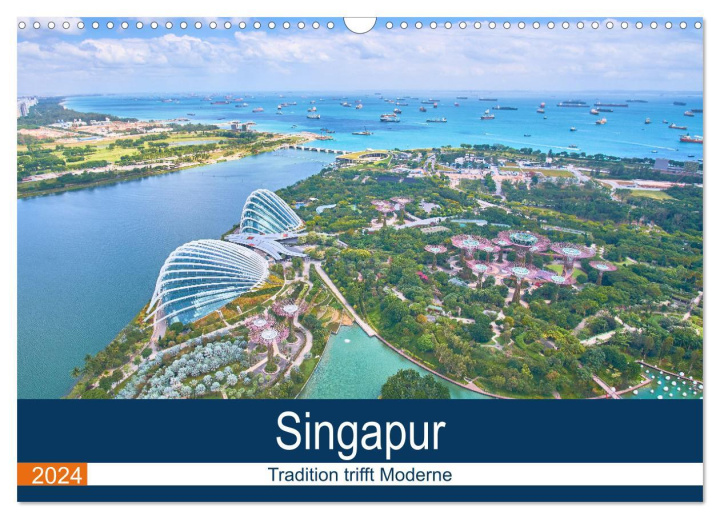 Calendar / Agendă Singapur - Tradition trifft Moderne (Wandkalender 2024 DIN A3 quer), CALVENDO Monatskalender FM