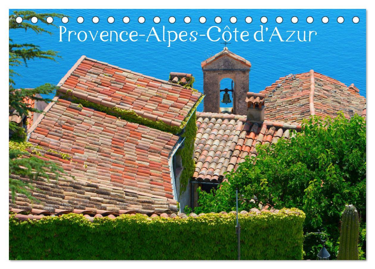 Calendar / Agendă Provence-Alpes-Côte d'Azur (Tischkalender 2024 DIN A5 quer), CALVENDO Monatskalender Christian Müller