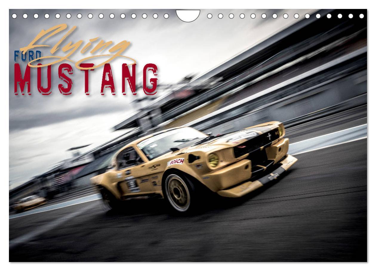 Calendar/Diary Flying Ford Mustang (Wandkalender 2024 DIN A4 quer), CALVENDO Monatskalender Johann Hinrichs