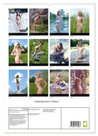 Naptár/Határidőnapló Nude Beauties in Nature (hochwertiger Premium Wandkalender 2024 DIN A2 hoch), Kunstdruck in Hochglanz Marcus Ernst Photography