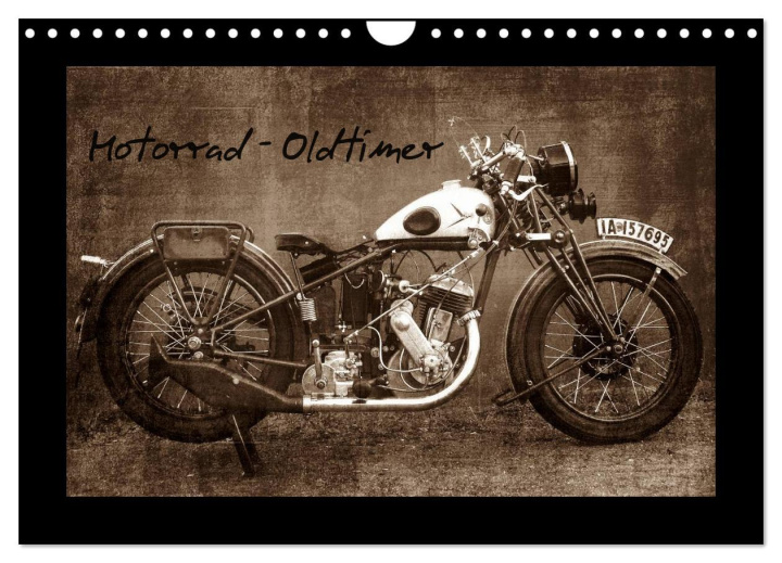 Kalendar/Rokovnik Motorrad Oldtimer (Wandkalender 2024 DIN A4 quer), CALVENDO Monatskalender Gabi Siebenhühner