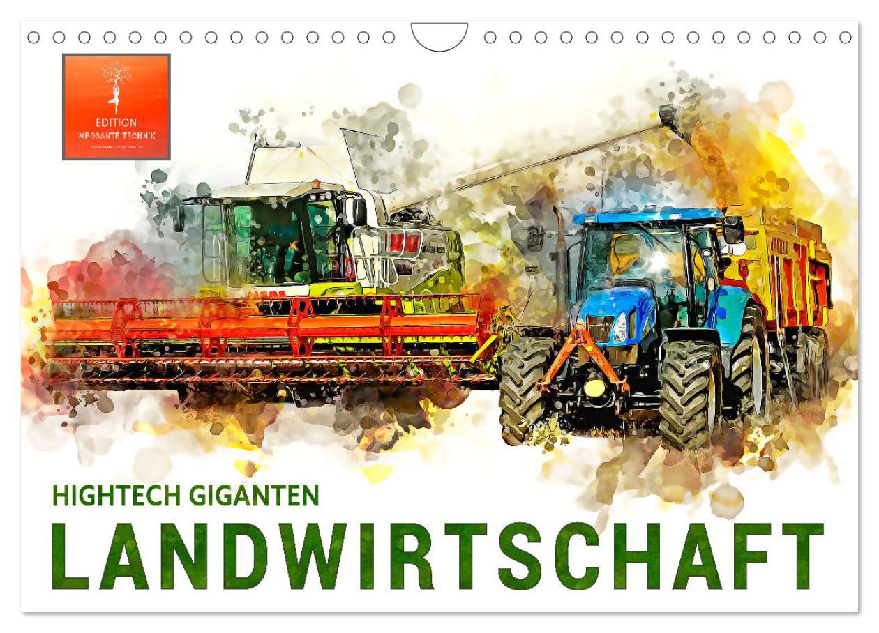 Kalender/Terminbuch Landwirtschaft - Hightech Giganten (Wandkalender 2024 DIN A4 quer), CALVENDO Monatskalender Peter Roder