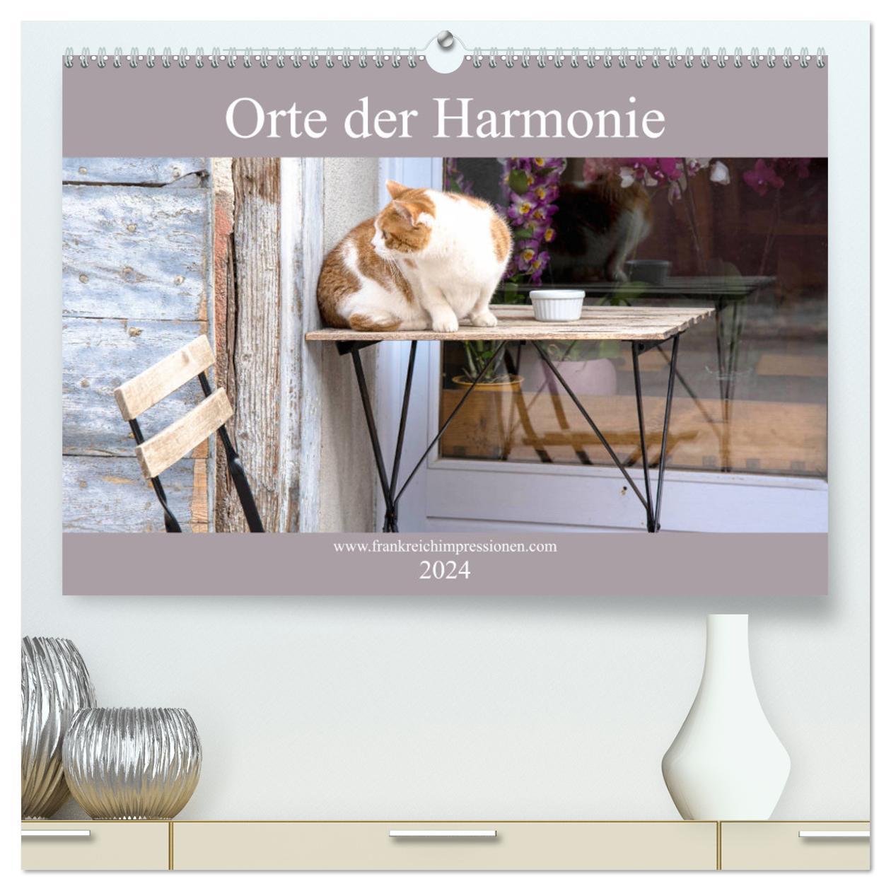Naptár/Határidőnapló Orte der Harmonie (hochwertiger Premium Wandkalender 2024 DIN A2 quer), Kunstdruck in Hochglanz Tanja Midgardson