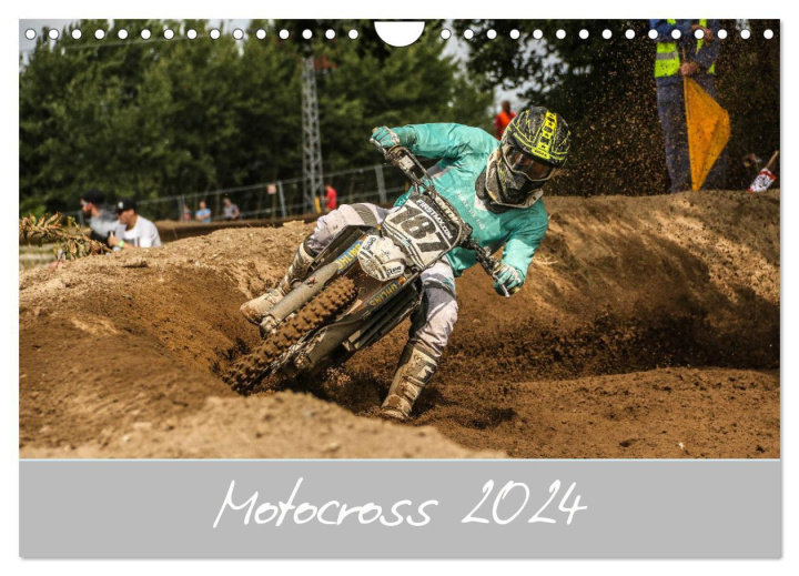 Naptár/Határidőnapló Motocross 2024 (Wandkalender 2024 DIN A4 quer), CALVENDO Monatskalender Arne Fitkau Fotografie & Design