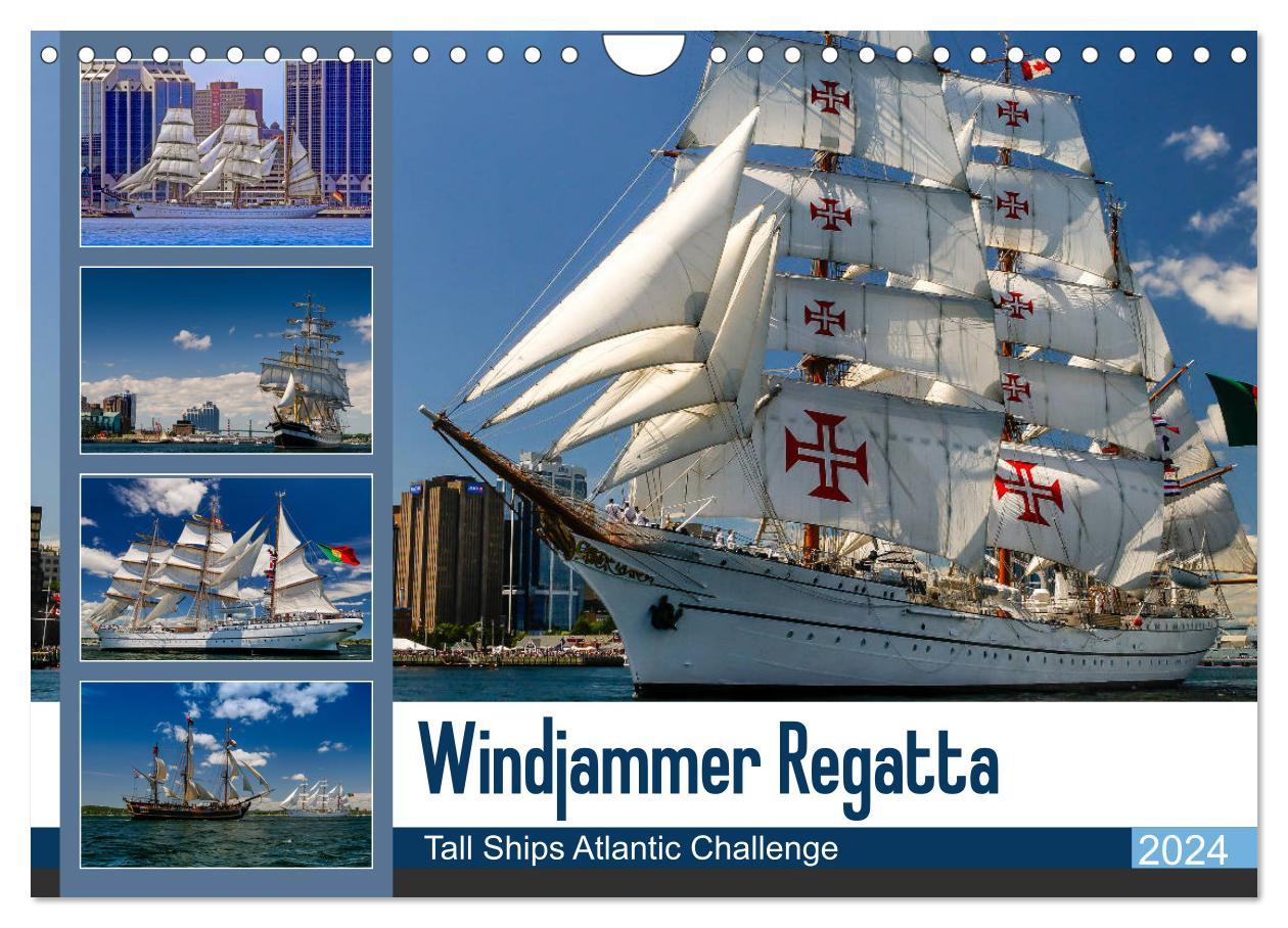 Naptár/Határidőnapló Windjammer-Regatta - Tall Ships Atlantic Challenge (Wandkalender 2024 DIN A4 quer), CALVENDO Monatskalender Photo4emotion.com