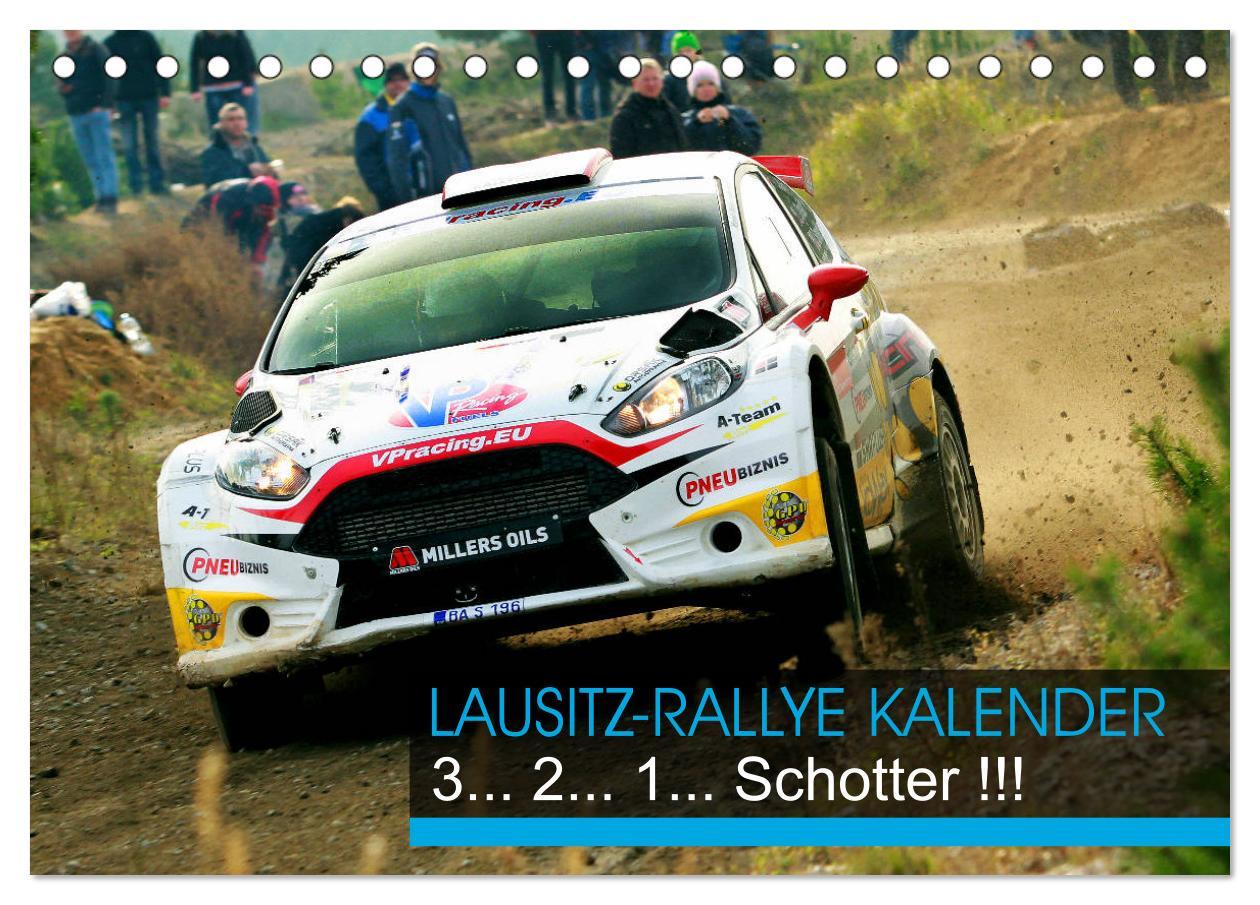 Naptár/Határidőnapló Lausitz-Rallye Kalender (Tischkalender 2024 DIN A5 quer), CALVENDO Monatskalender Patrick Freiberg