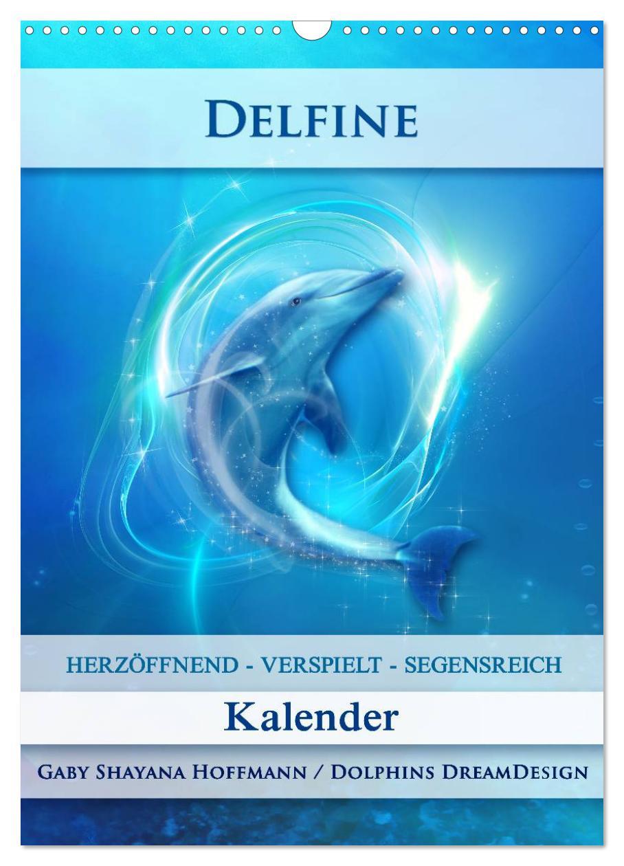 Kalendář/Diář Delfine - Kalender (Wandkalender 2024 DIN A3 hoch), CALVENDO Monatskalender Gaby Shayana Hoffmann