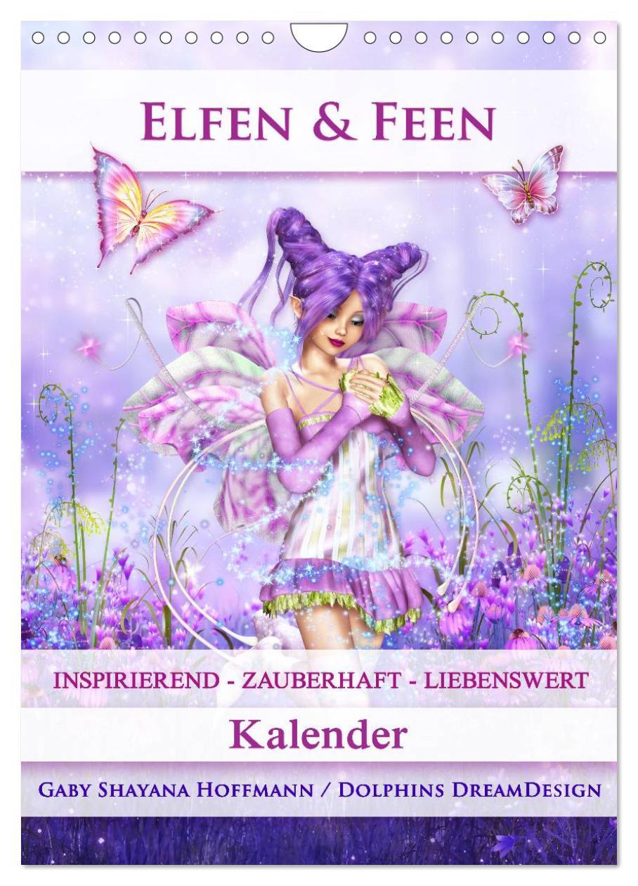Kalendář/Diář Elfen & Feen - Kalender (Wandkalender 2024 DIN A4 hoch), CALVENDO Monatskalender Gaby Shayana Hoffmann