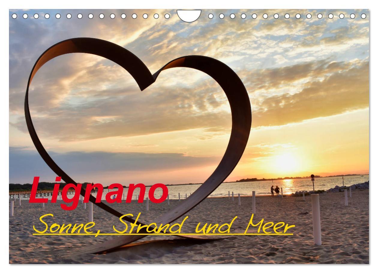 Calendar / Agendă Lignano - Sonne, Strand und Meer (Wandkalender 2024 DIN A4 quer), CALVENDO Monatskalender Enrico Palme