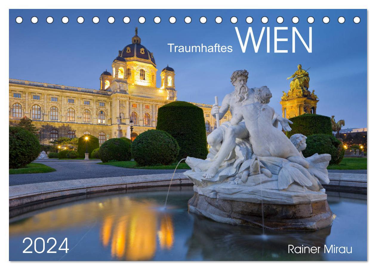 Календар/тефтер Traumhaftes Wien 2024 (Tischkalender 2024 DIN A5 quer), CALVENDO Monatskalender Rainer Mirau