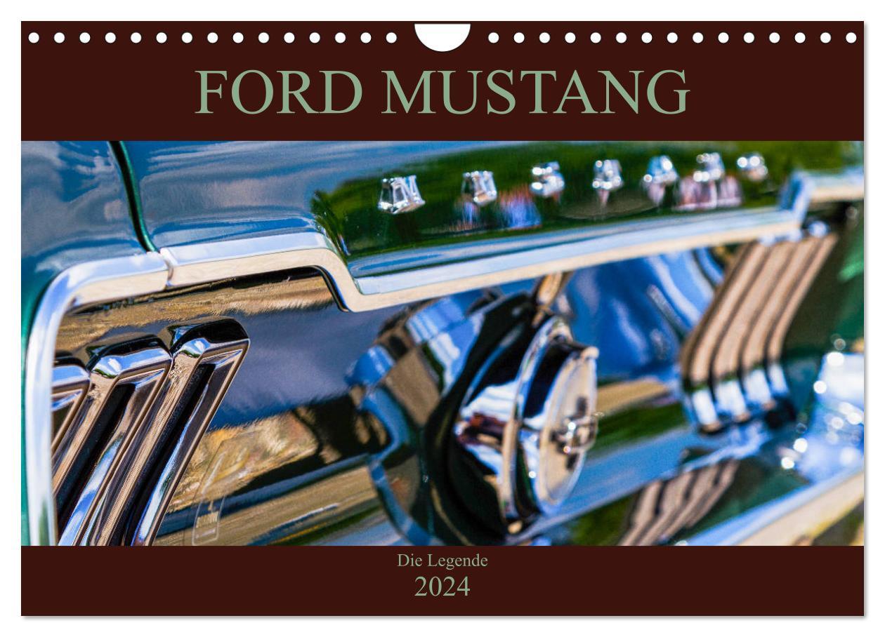 Naptár/Határidőnapló Ford Mustang - Die Legende (Wandkalender 2024 DIN A4 quer), CALVENDO Monatskalender Peter Schürholz