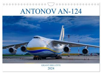 Calendar / Agendă ANTONOV 124 (Wandkalender 2024 DIN A4 quer), CALVENDO Monatskalender Wolfgang Simlinger