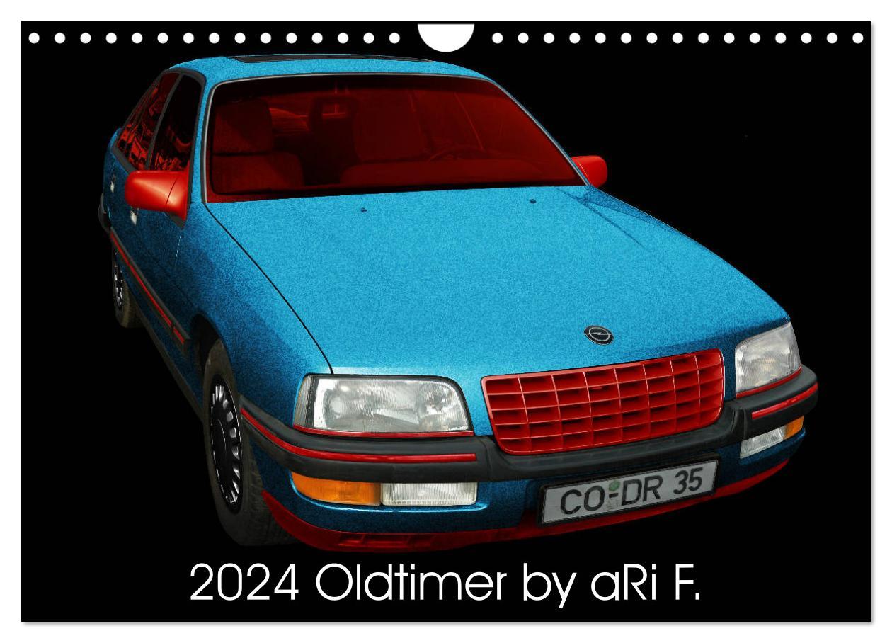 Naptár/Határidőnapló 2024 Oldtimer by aRi F. (Wandkalender 2024 DIN A4 quer), CALVENDO Monatskalender F