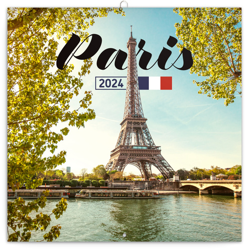 Kalendář/Diář Paříž 2024 - nástěnný kalendář 
