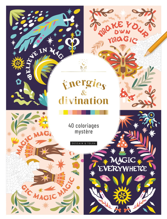 Kniha Énergies & divination : 40 coloriages mystère 