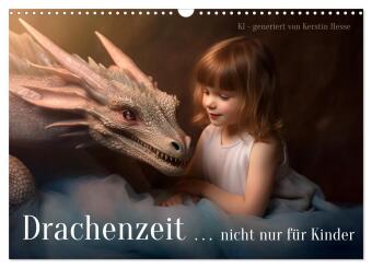 Calendar / Agendă Drachenzeit . . nicht nur für Kinder (Wandkalender 2024 DIN A3 quer), CALVENDO Monatskalender 