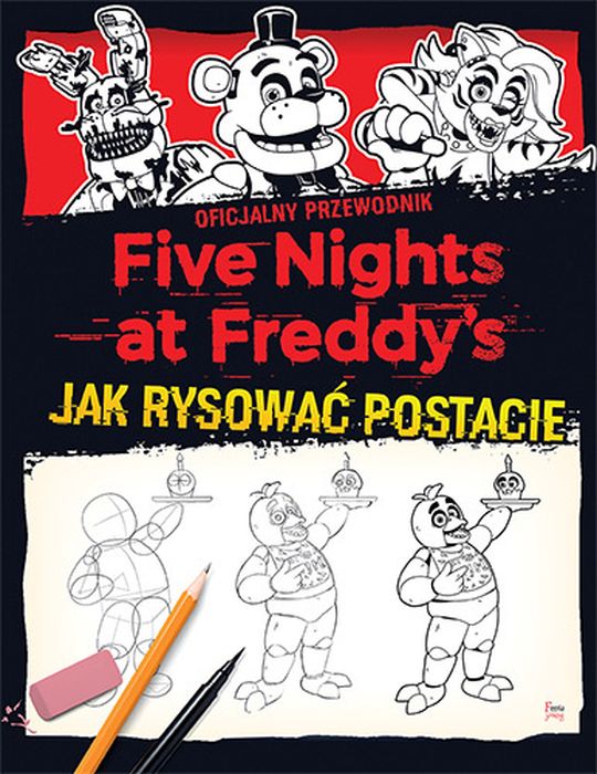 Kniha Five Nights at Freddy's Jak rysować postacie Cawthon Scott
