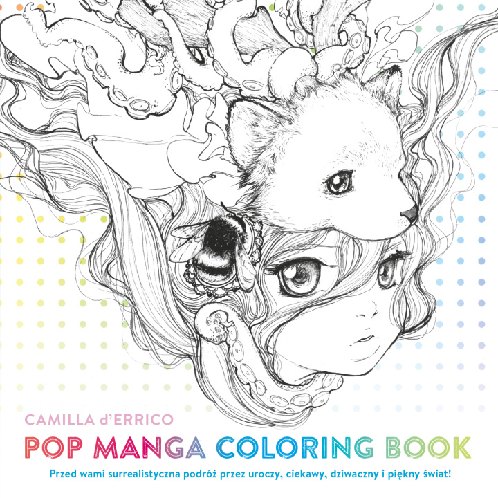 Kniha Pop manga coloring book D'Errico Camilla