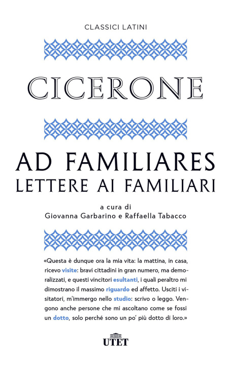 Kniha Ad familiares. Lettere ai familiari Marco Tullio Cicerone