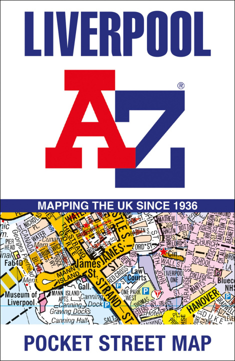 Prasa Liverpool A-Z Pocket Street Map A-Z maps