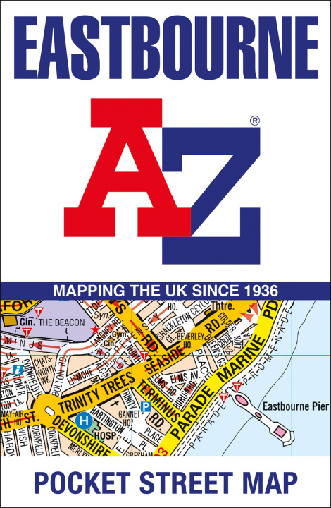 Nyomtatványok Eastbourne A-Z Pocket Street Map A-Z Maps