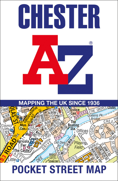 Tiskovina Chester A-Z Pocket Street Map A-Z Maps