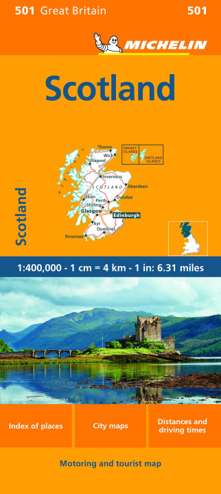 Nyomtatványok Scotland - Michelin Regional Map 501 Michelin