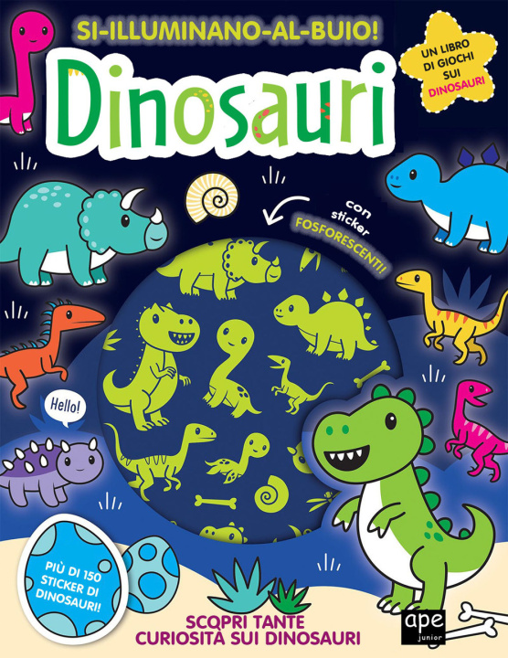 Carte Dinosauri. Si illuminano al buio! 