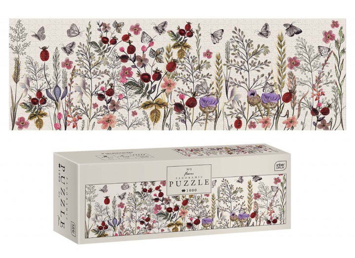 Buch Puzzle panoramiczne 1000 Flowers 1 