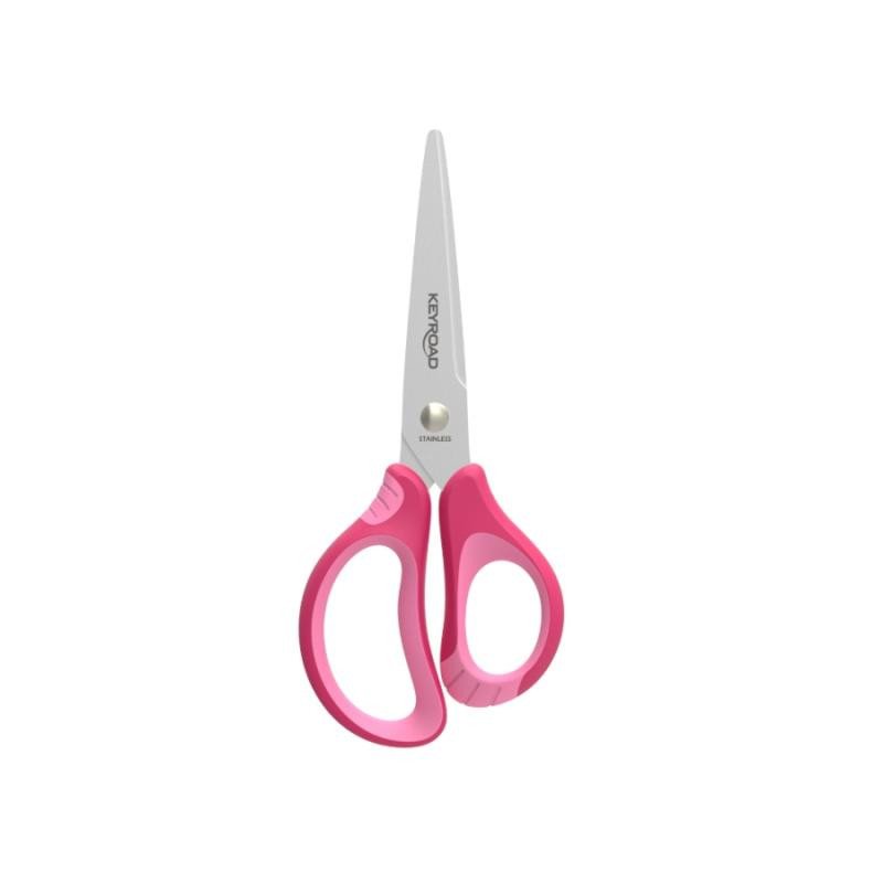 Papierenský tovar Keyroad Školní nůžky Soft 15 cm - růžové 