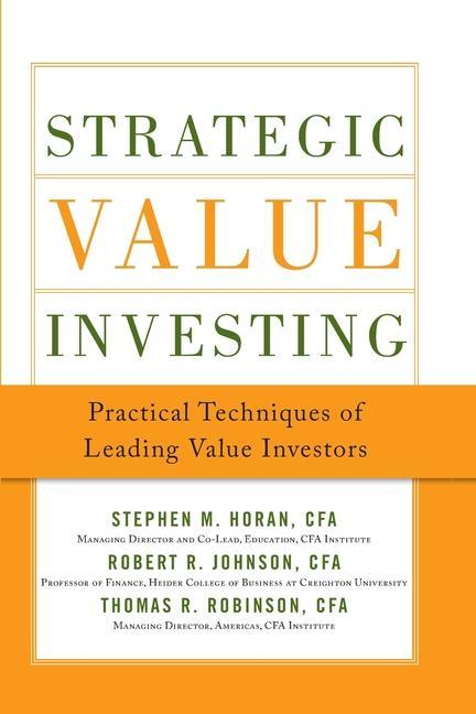Könyv Strategic Value Investing (Pb) 