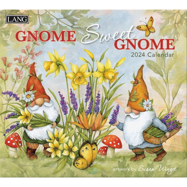Naptár/Határidőnapló Gnome Sweet Gnome 2024 Wall Calendar 