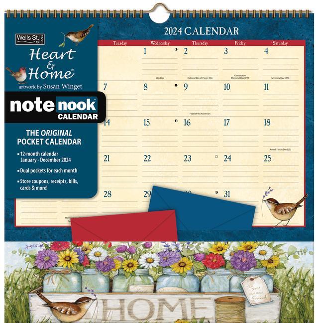 Calendar / Agendă Heart & Home 2024 Note Nook 