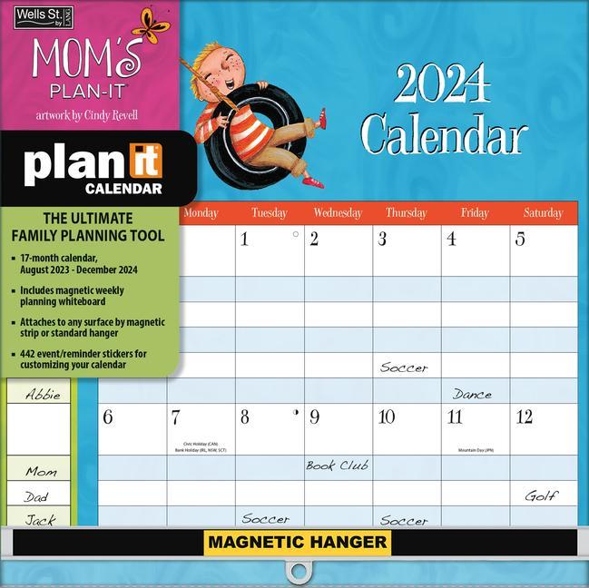 Kalendarz/Pamiętnik Mom's 2024 Plan-It(tm) Calendar 